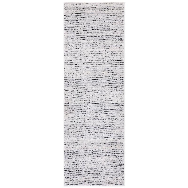 Adirondack ADR117 Machine Made Indoor Runner - Ivory/Silver - 2'-6"x22' - Safavieh