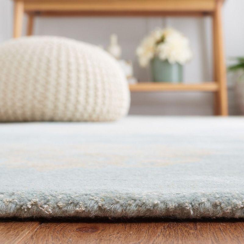 Soho SOH724 Hand Tufted Indoor Area Rug - Turquoise/Yellow - 6'x9' - Safavieh