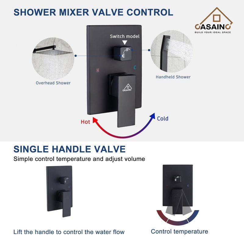 Shower Faucets & Systems All-In-One Kit with Rough in-Valve