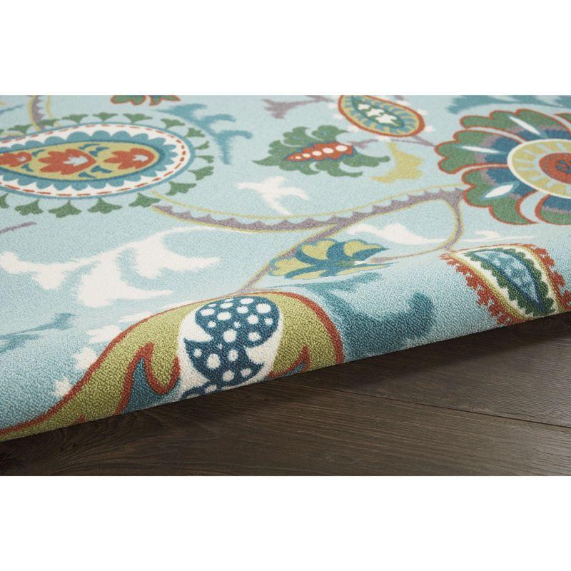 Waverly Sun N Shade SND73 Light Blue Indoor/Outdoor Area Rug 7'9" x 10'10"