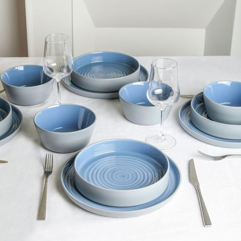 Stone Lain Elica 12-Piece Dinnerware Set Stoneware (Set of 12)