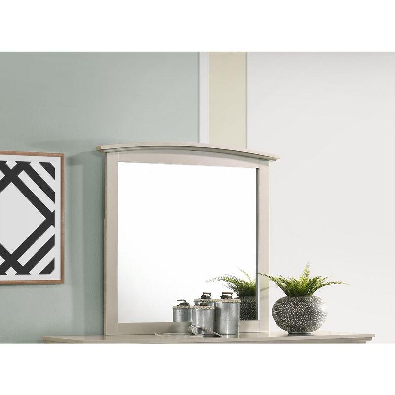 Passion Furniture 37 in. x 35 in. Classic Rectangle Framed Dresser Mirror