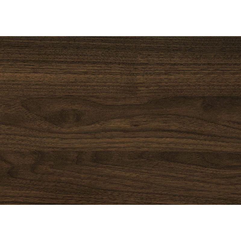 Monarch Specialties Bookshelf Bookcase Etagere Corner 5 Tier 72InchH Office Bedroom Laminate Walnut Contemporary Modern