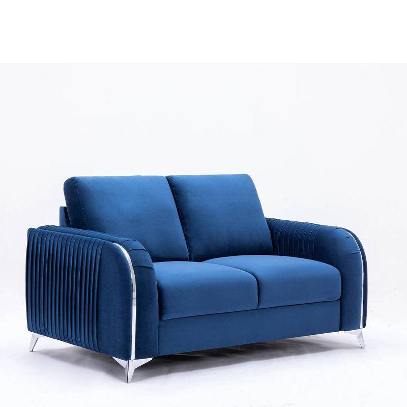 Acme Furniture 91" Wenona Sofa Blue Velvet