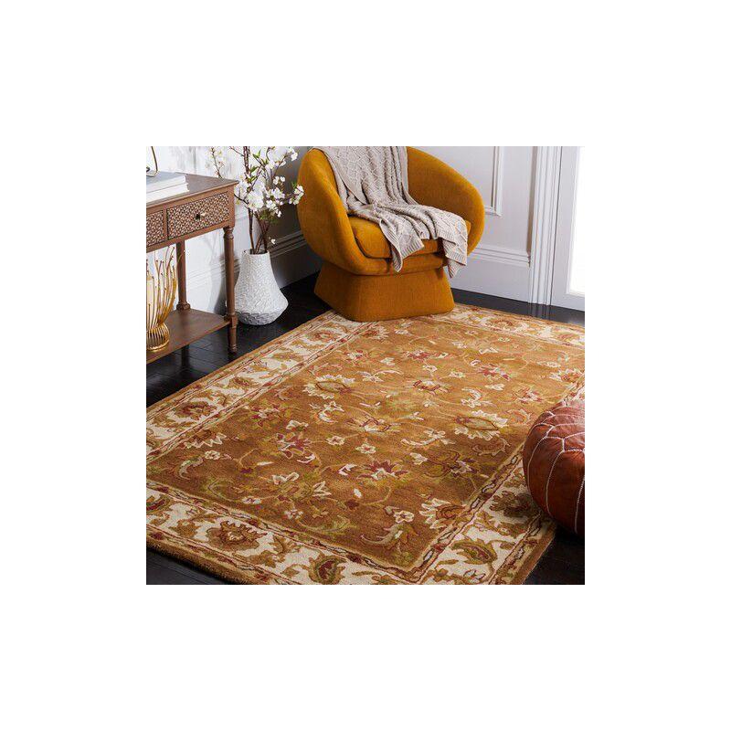 Heritage HG816 Handmade Accent Rug - 2'x3' - Mocha/Ivory - Safavieh