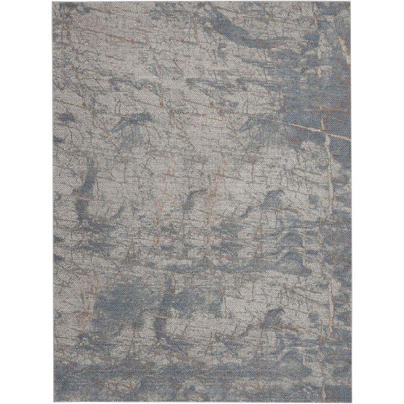 Nourison Rustic Textures Indoor Area Rug Light Grey/Blue 7'10" x 10'6"