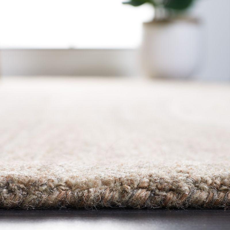 Abstract ABT901 Handmade Indoor Area Rug - Beige/Gray - 6'x6' - Safavieh