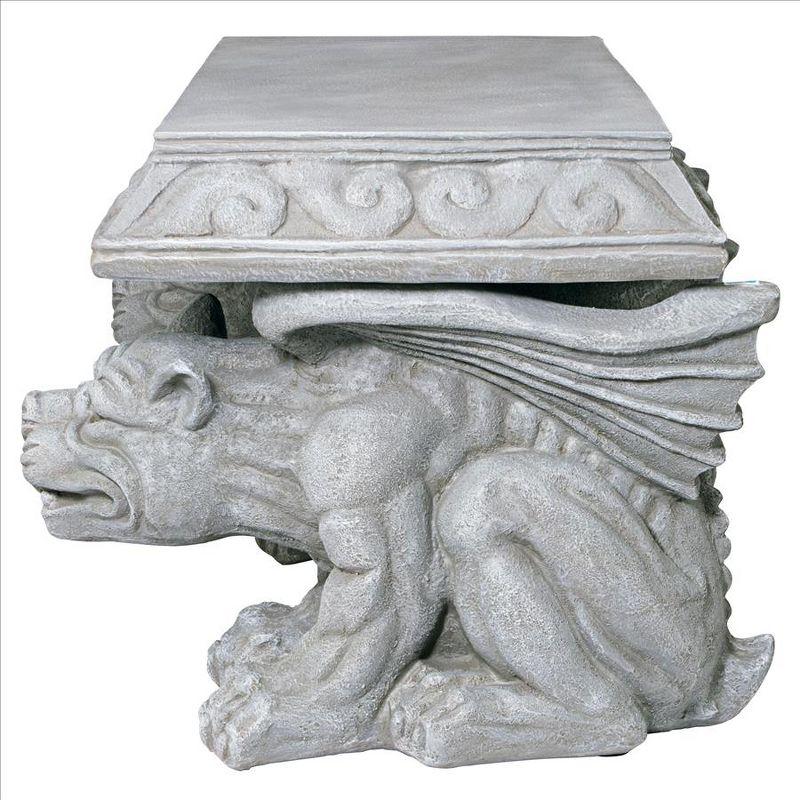 Gargoyle Resin Outdoor Bench