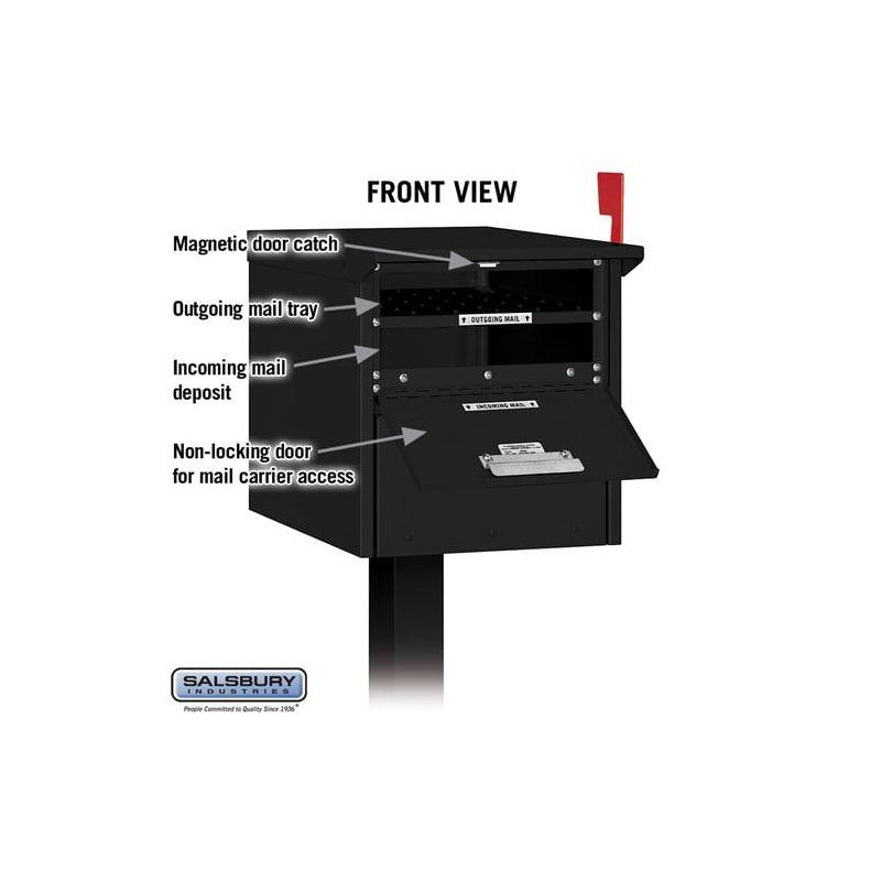 Salsbury Industries Roadside Mailbox - Black