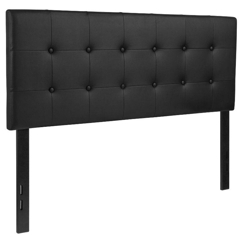 Emma and Oliver Button Tufted Upholstered Headboard