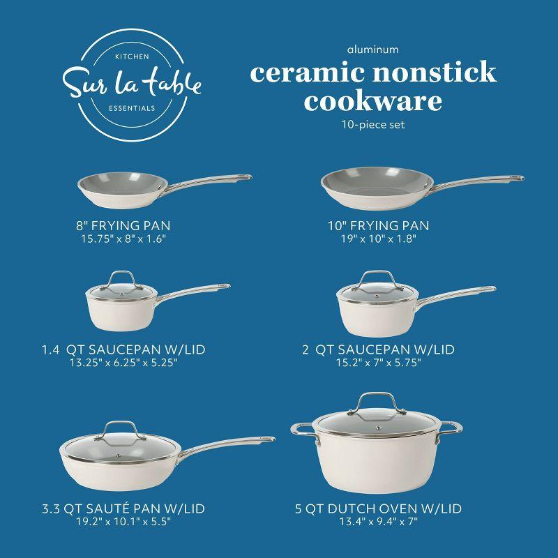 Sur La Table Kitchen Essentials 10 - Piece Non-Stick Aluminum Cookware Set