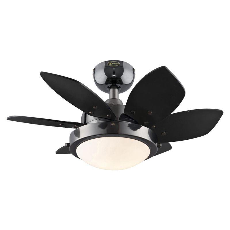 Westinghouse Quince Ceiling Fan, LED Indoor 24 in. Gun Metal Black