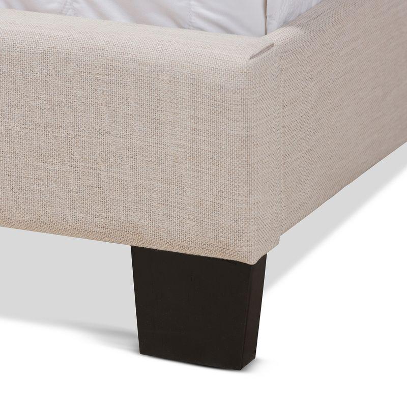 Lisette Fabric Upholstered Bed - Baxton Studio