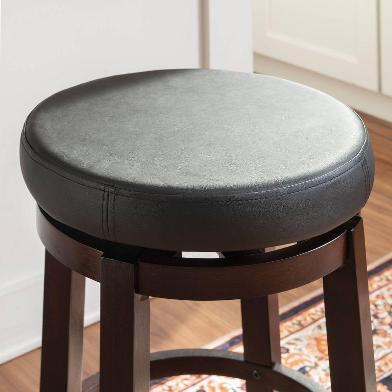 Maya Swivel Backless Counter Height Barstool - Linon