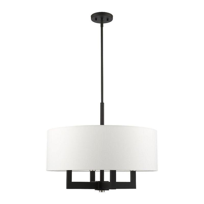 Livex Lighting Cresthaven 4 - Light Chandelier in  Black