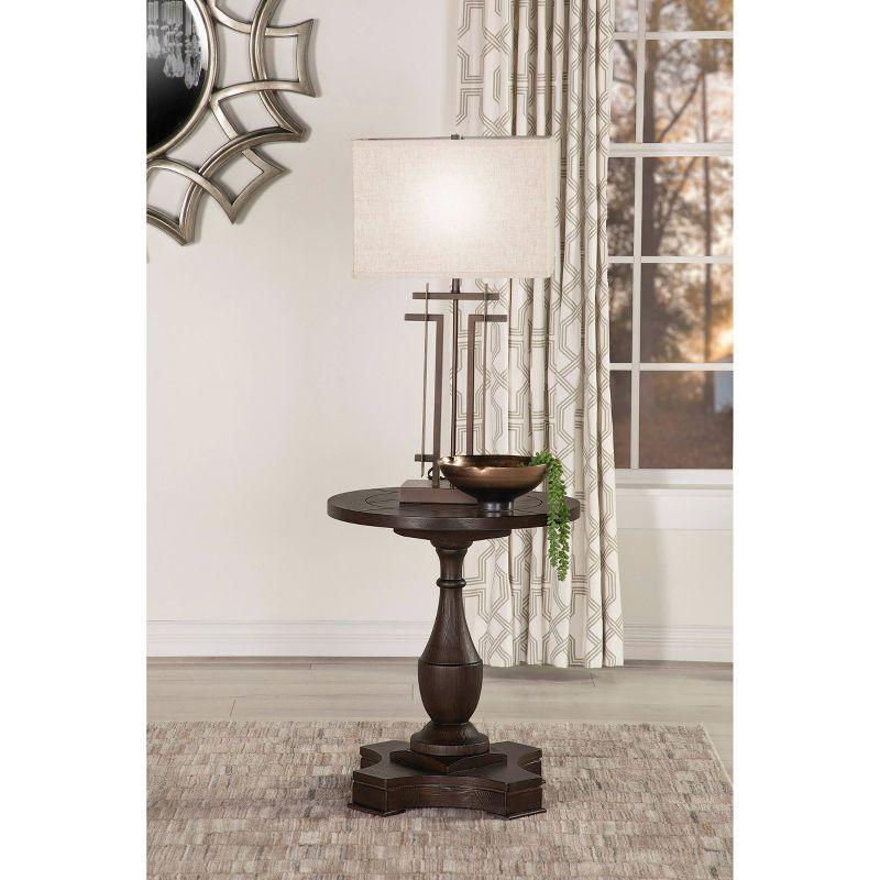 Morello Pedestal End Table