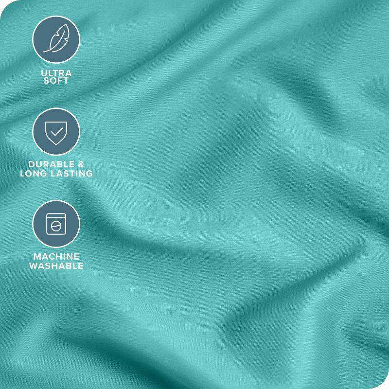 Microfiber Standard - Open End - 20 x 30 Turquoise Pillowcase Set by Bare Home