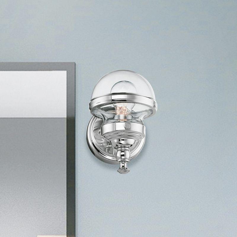 Livex Lighting Oldwick 1 - Light Vanity in  Polished Chrome