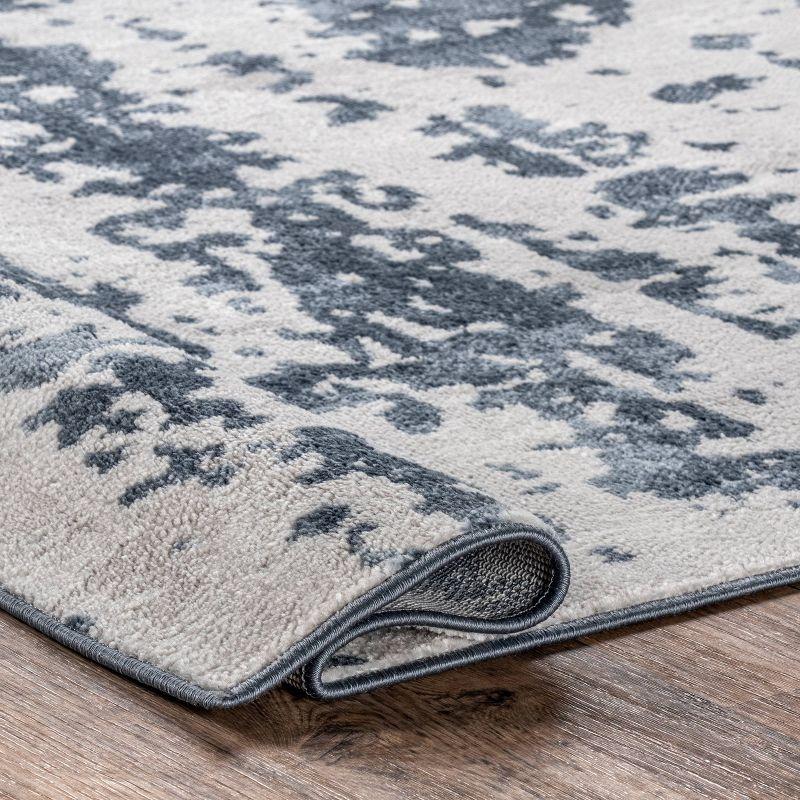 4'3"x6' Ginny Contemporary Speckled Abstract Area Rug Blue - nuLOOM: Machine Made, Low Pile, Indoor Use