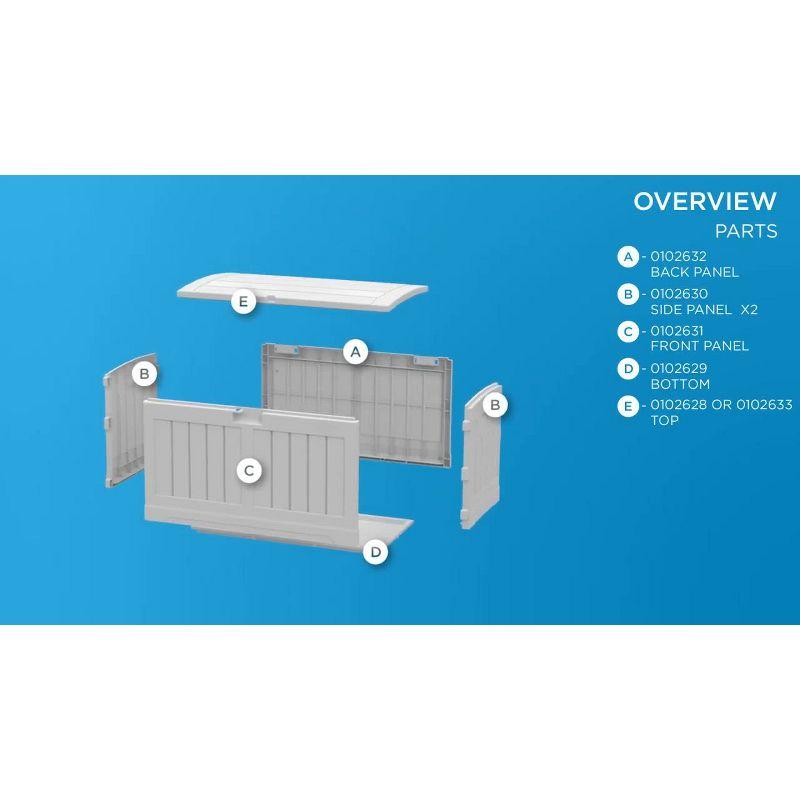 Suncast 50 Gallon Water Resistant Deck Box