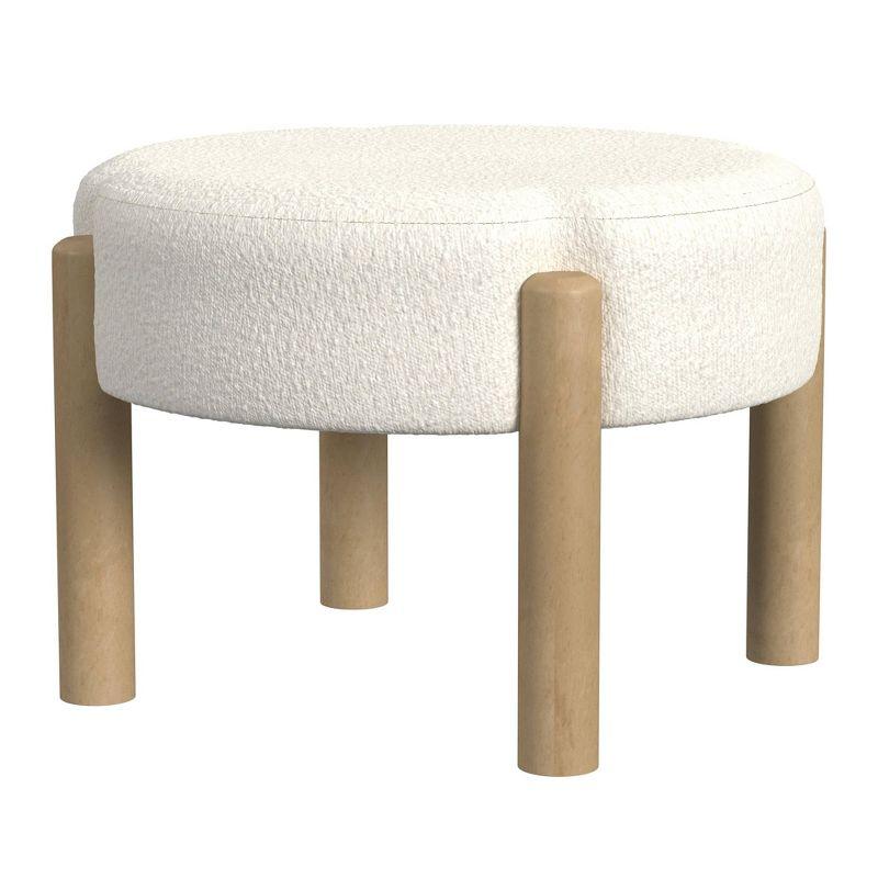 Luna Boucle Ottoman - HomePop