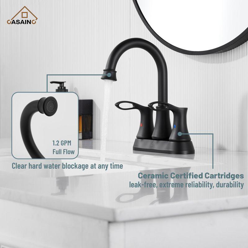 4-inch Centerset Bathroom Faucet with Drain