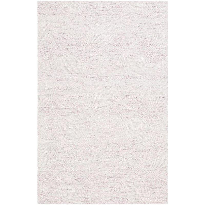 Ebony EBN105 Hand Tufted Indoor Area Rug - Pink/Ivory - 5'x8' - Safavieh
