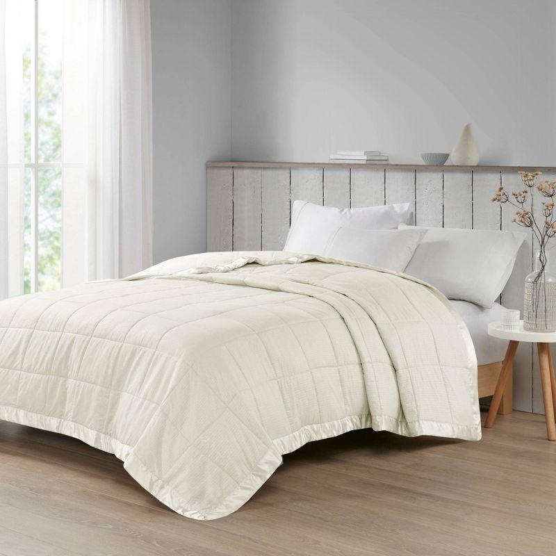 Cambria Oversized Down Alternative Blanket with Satin Trim