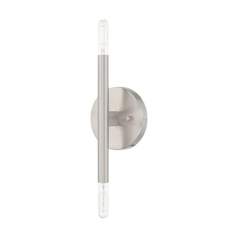 Livex Lighting Copenhagen 2 - Light Wall Light in  Brushed Nickel