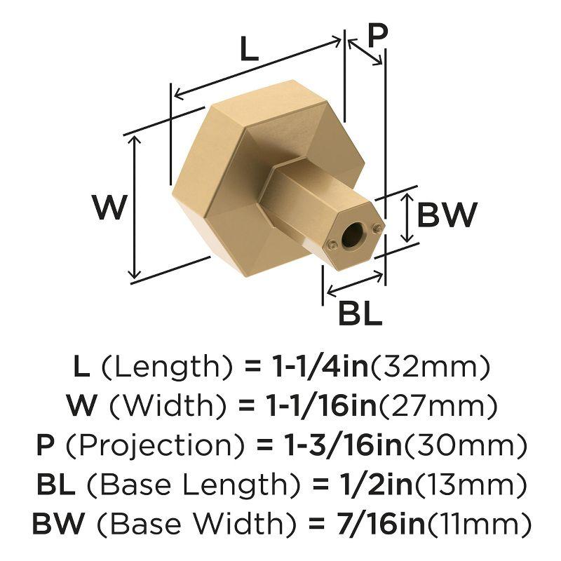 Caliber 1 1/4" Diameter Geometric Knob