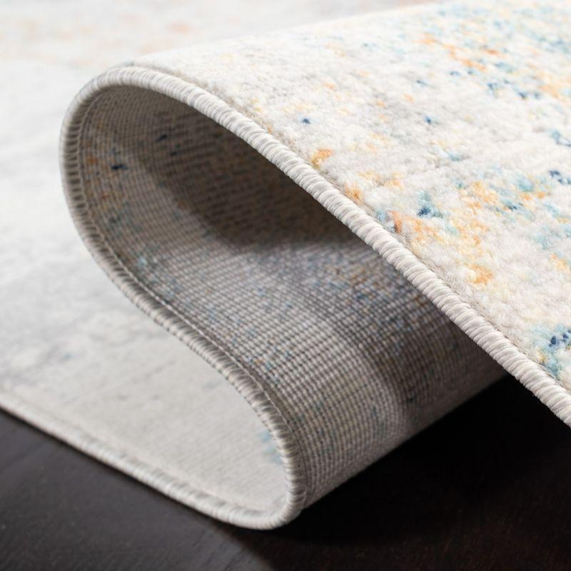 Aria ARA581 Power Loomed Indoor Area Rug - Ivory/Rust - 5'3"x7'7" - Safavieh
