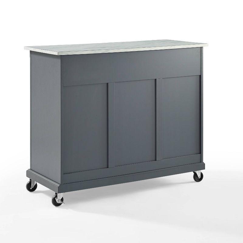 Avery Kitchen Cart - Crosley: Hardwood Brushed Nickel