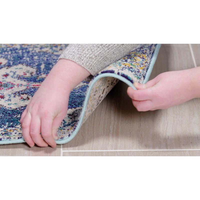 Madison MAD452 Power Loomed Indoor Runner Rug - Navy/Grey - 2'2"x6' - Safavieh
