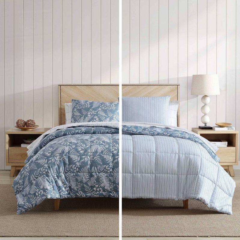 Eddie Bauer Eddie Bauer Fern Garden Blue Reversible Comforter Set