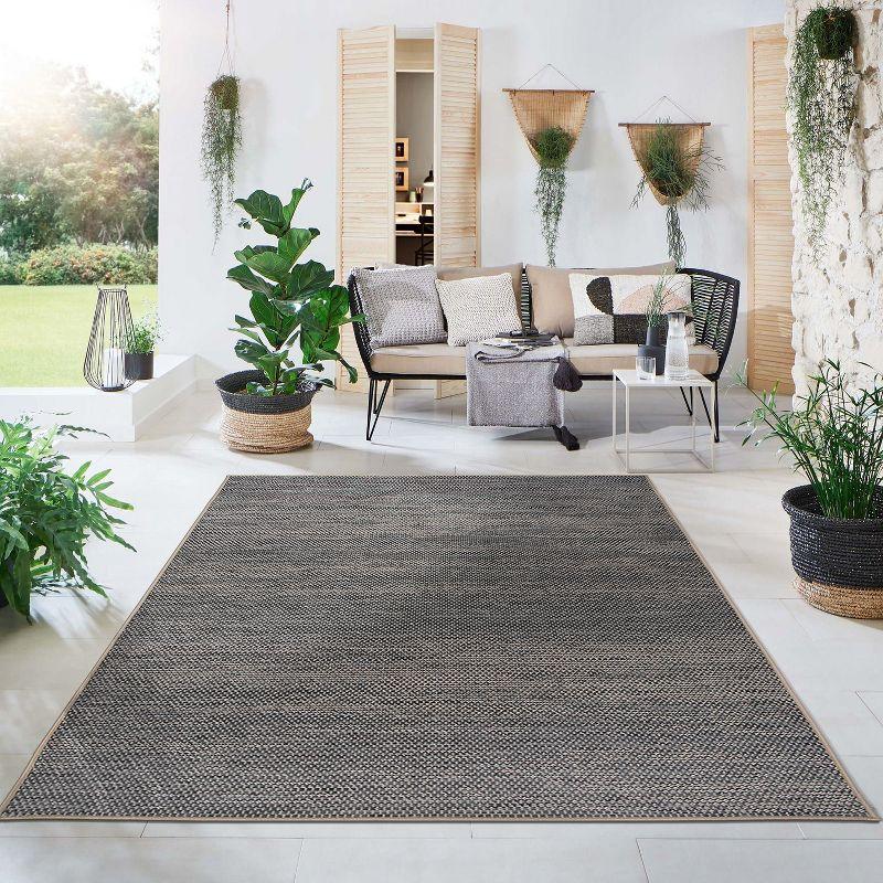 World Rug Gallery Contemporary Abstract Indoor/Outdoor Area Rug