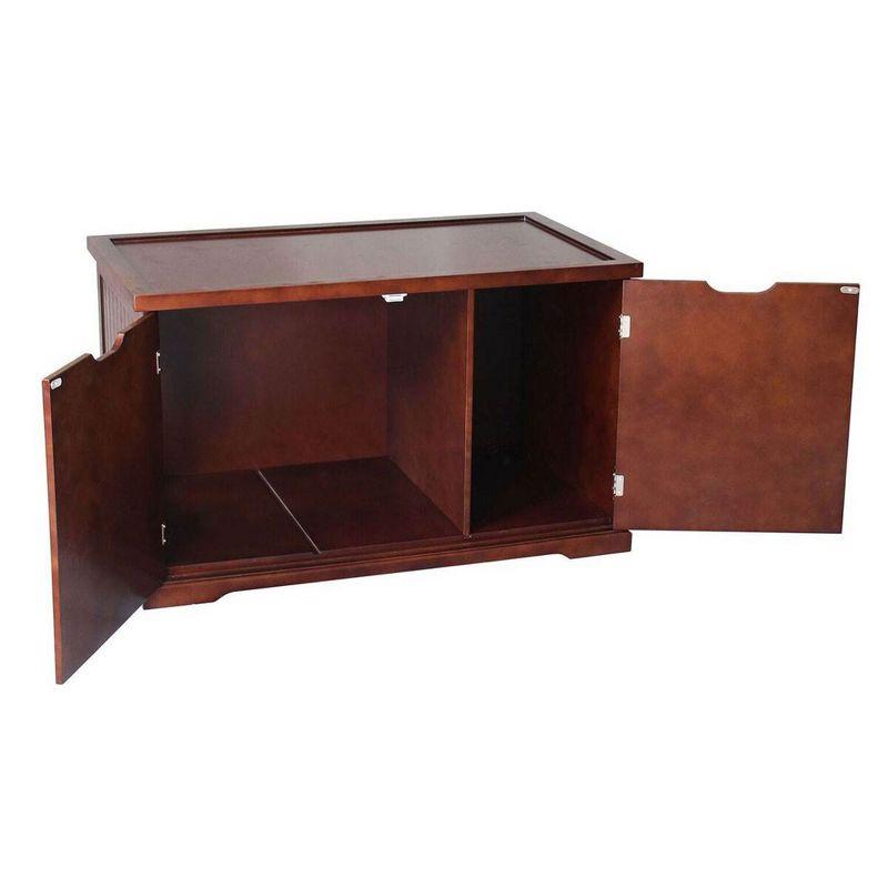 Merry Products Decorative Bench with Enclosed Cat Litter Washroom Box