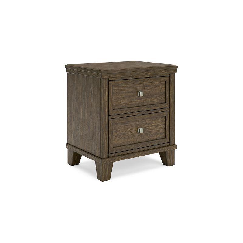 Shawbeck Brown 2-Drawer Transitional Nightstand