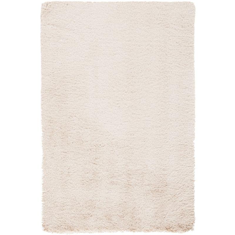 Beige Faux Sheepskin 2' x 3' Shag Area Rug