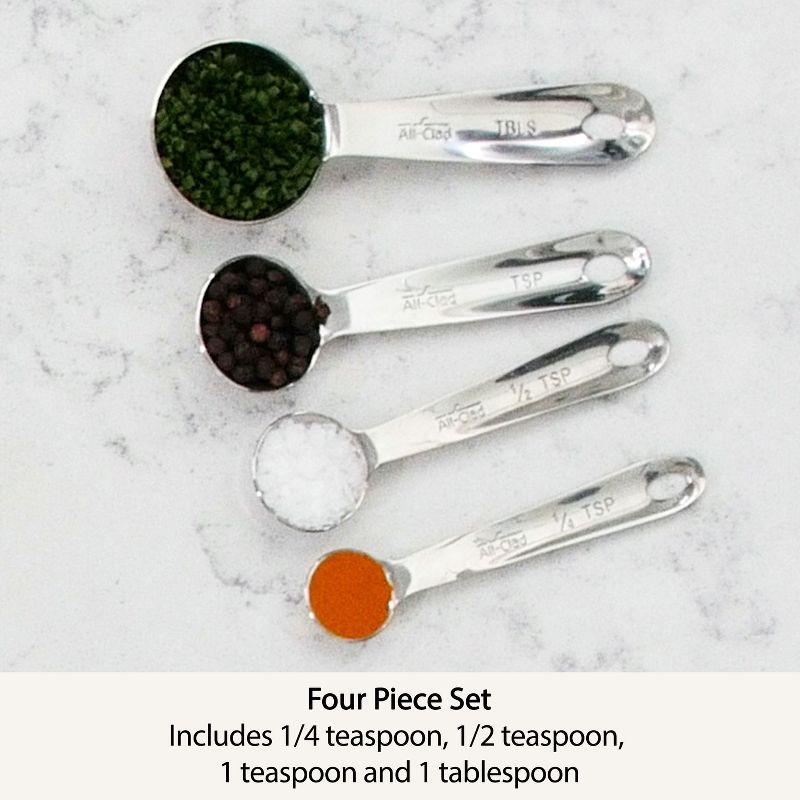 Stainless Steel Dishwasher Safe Measuring Spoon Set