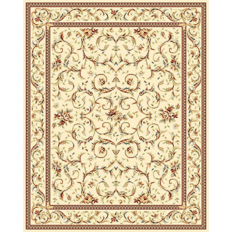 Lyndhurst LNH322 Power Loomed Area Rug - Ivory/Ivory - 8'9"x11'9" - Safavieh.