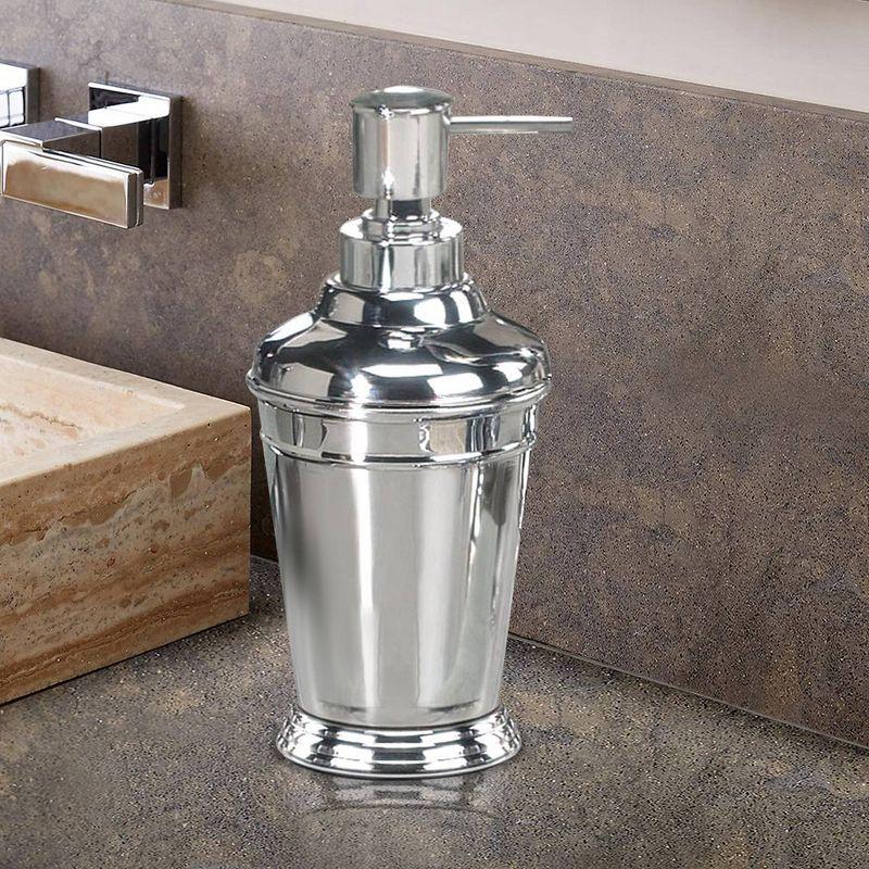 Nu Steel Timeless Stainless Steel Liquid Soap Dispenser : Microfiber, Machine Washable, Non-Slip Backing