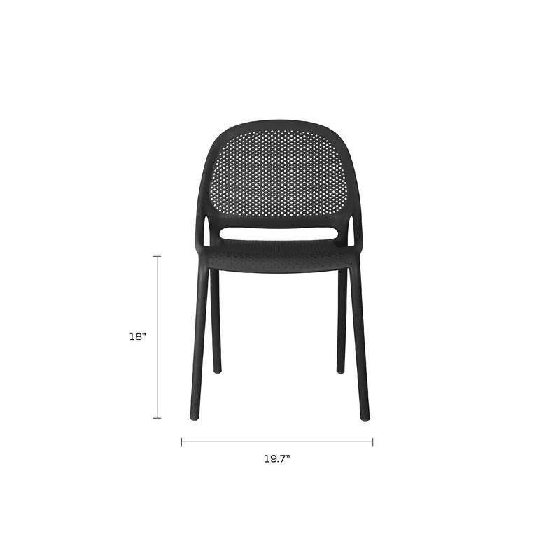 Jamesdar 2pk Shay Dining Chairs Black