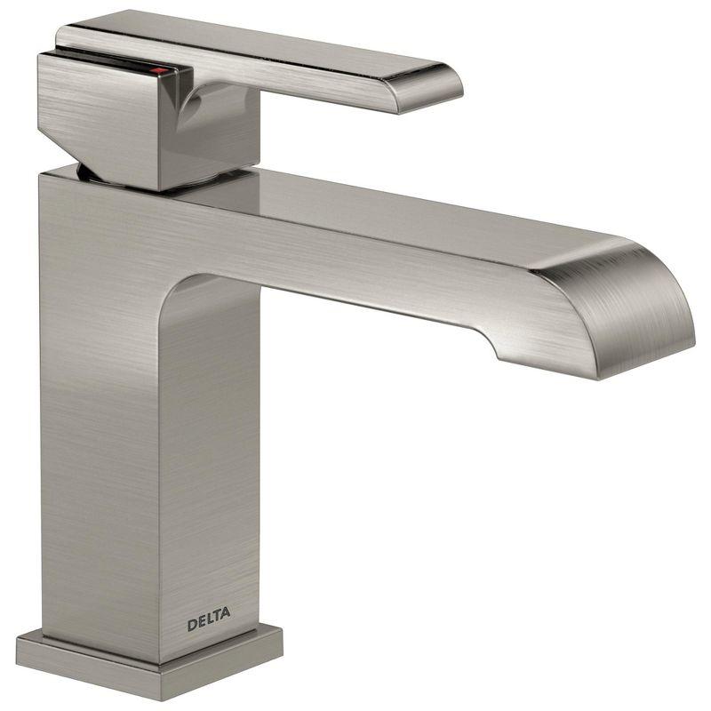 Ara Brushed Nickel Single Handle Bathroom Faucet with Drain Assembly