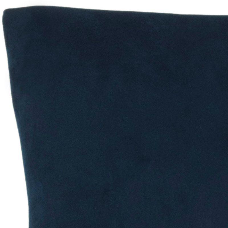 Elegant Sloped Arm Velvet Side Chair in Dark Navy - Set of 2