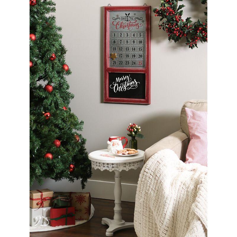 Design Imports Chalkboard And Galvanized Days Til Christmas Calendar