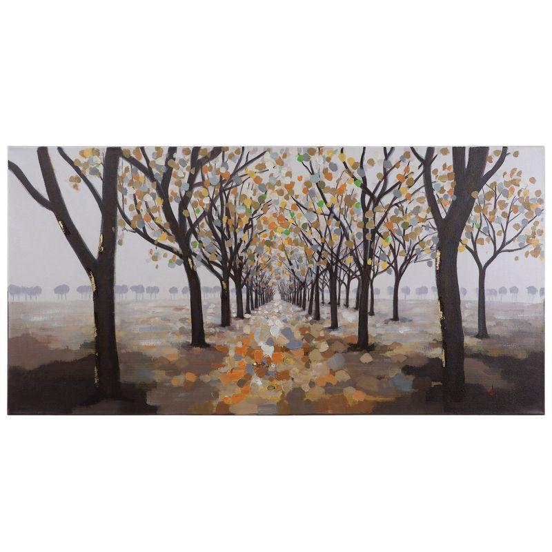 Autumn Pathway Acrylic Landscape on Canvas Artwork