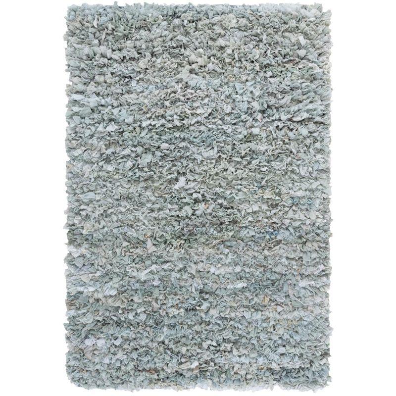 Rio Shag SG951 Hand Loomed Indoor Area Rug - Light Green - 5'x8' - Safavieh