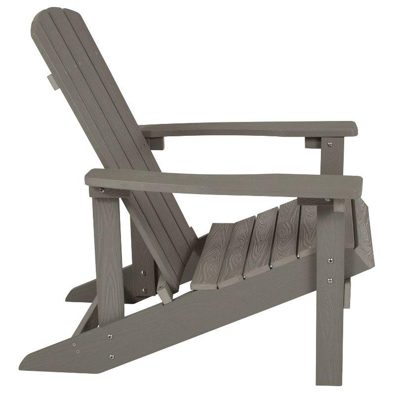 Cottage Comfort Gray High-Back Polystyrene Resin Adirondack Chairs (2-Pack)