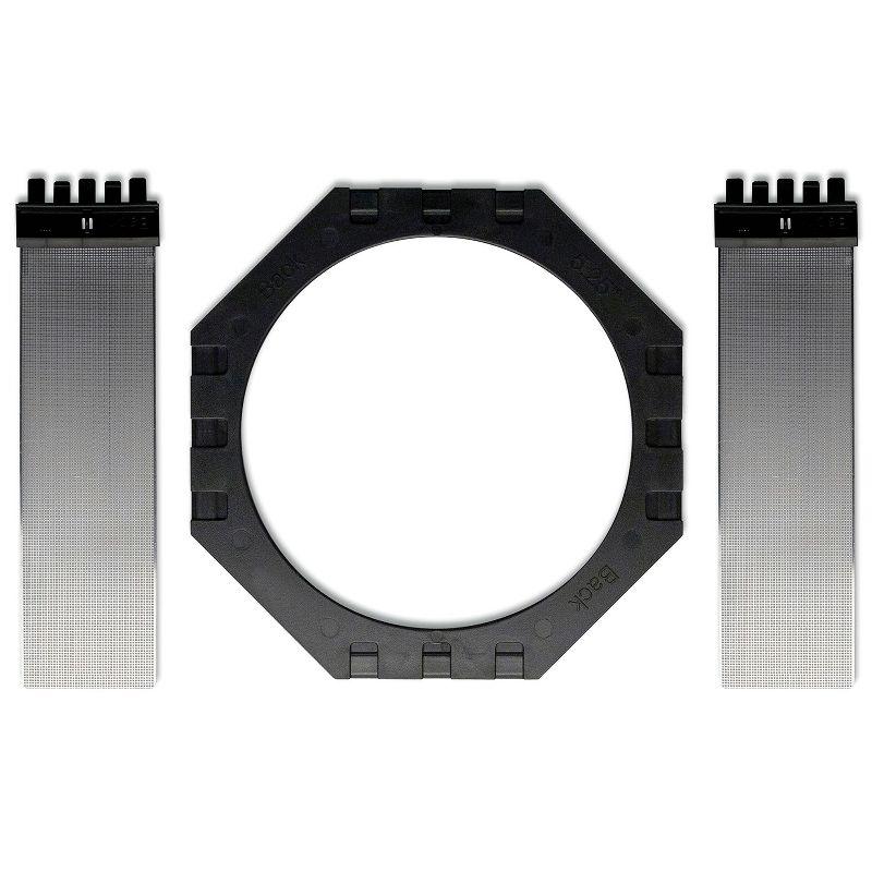 Black Plastic and Aluminum In-Ceiling/In-Wall Speaker Brackets