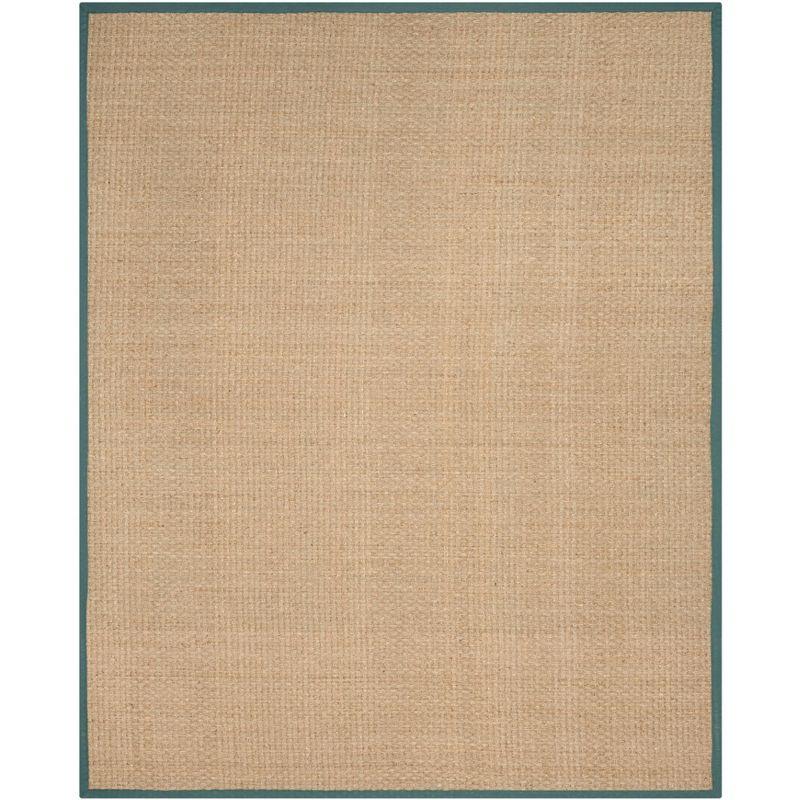 Natural Fiber NF114 Power Loomed Indoor Area Rug - Natural/Dusty Teal Blue - 9'x12' - Safavieh